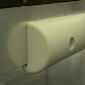 Rounded corner protector on furniture