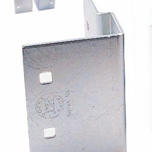 Steel corner bracket close-up