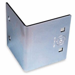 Metal corner bracket with square holes