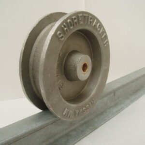 Metal wheel on a rail