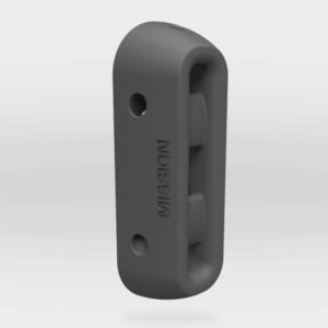 Modern gadget with embossed text