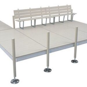 Modular dock system with bench seating